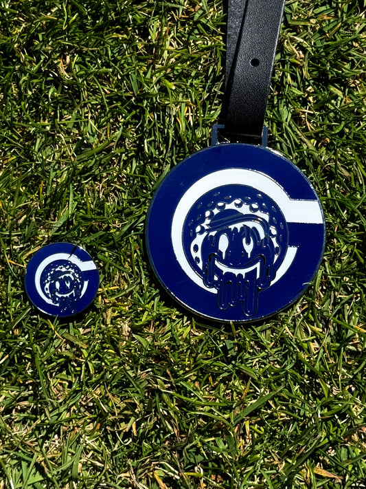 Blue Bag Tag & Marker Combo